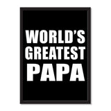 World's Greatest Papa (Grandpa) - Portrait Frame Photo Tile