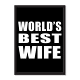 World's Best Wife - Portrait Frame Photo Tile