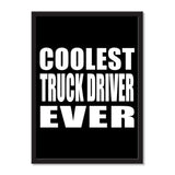 Coolest Truck Driver Ever - Portrait Frame Photo Tile