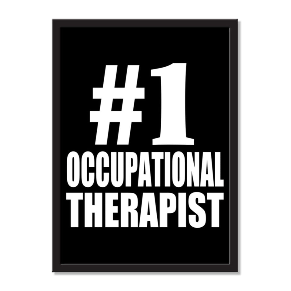 Number One #1 Occupational Therapist - Portrait Frame Photo Tile
