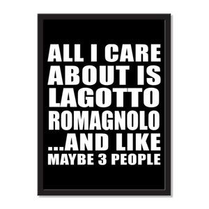All I Care About Is Lagotto Romagnolo And Like Maybe 3 People - Portrait Frame Photo Tile