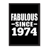 Fabulous Since 1974 - Portrait Frame Photo Tile