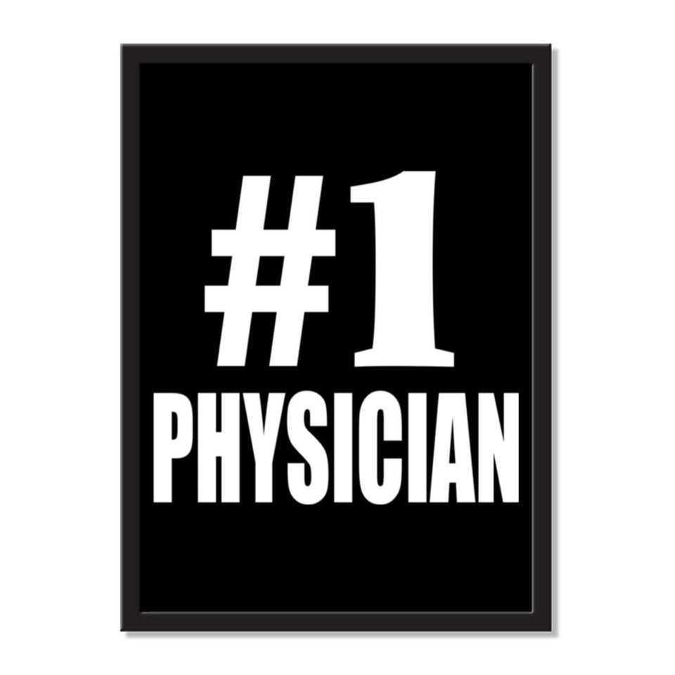 Number One #1 Physician - Portrait Frame Photo Tile