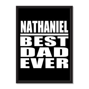 Nathaniel Best Dad Ever - Portrait Frame Photo Tile