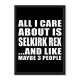 All I Care About Is Selkirk Rex And Like Maybe 3 People - Portrait Frame Photo Tile