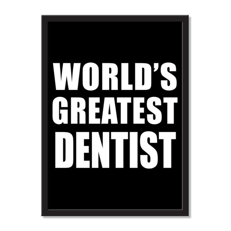 World's Greatest Dentist - Portrait Frame Photo Tile