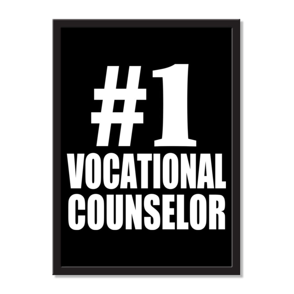 Number One #1 Vocational Counselor - Portrait Frame Photo Tile