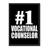Number One #1 Vocational Counselor - Portrait Frame Photo Tile