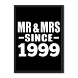Mr & Mrs Since 1999 - Portrait Frame Photo Tile