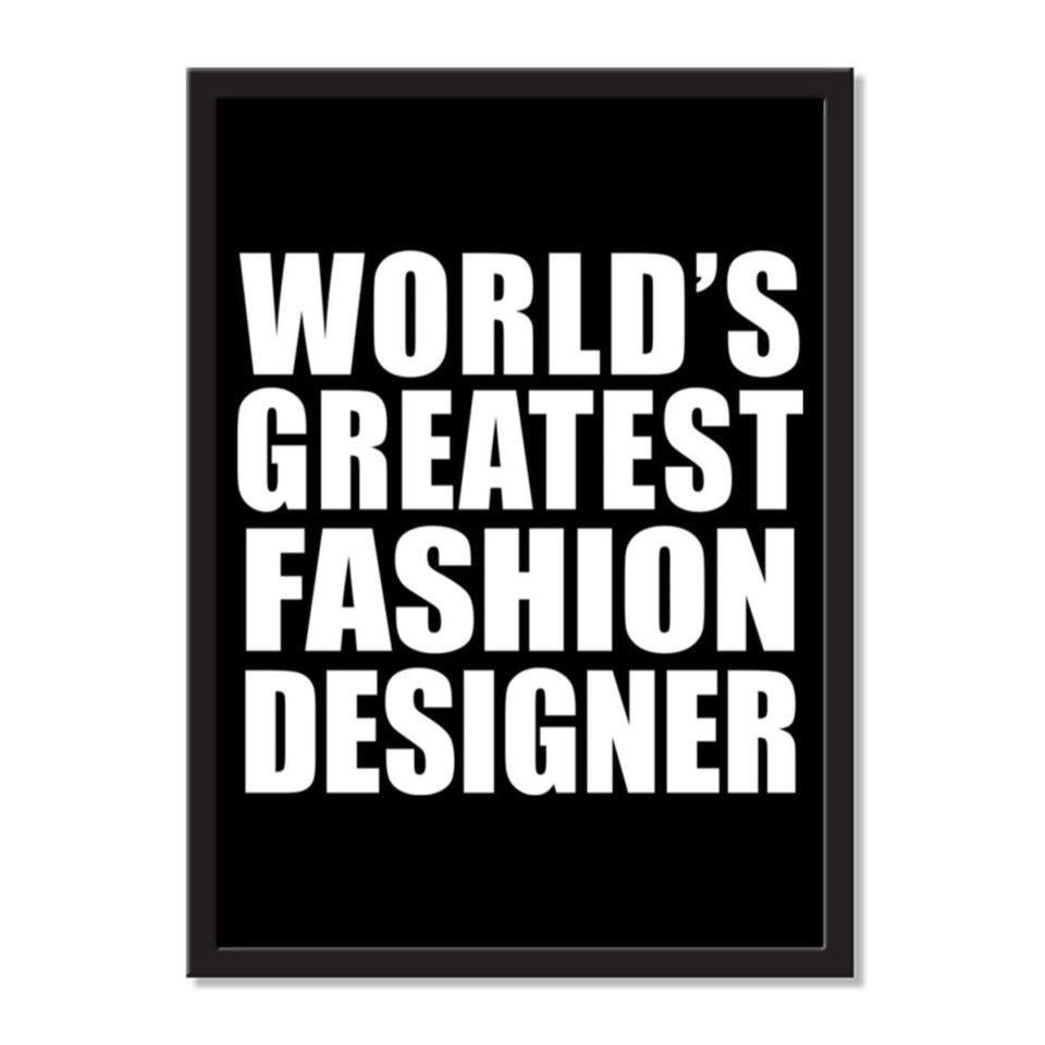 World's Greatest Fashion Designer - Portrait Frame Photo Tile