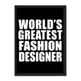 World's Greatest Fashion Designer - Portrait Frame Photo Tile