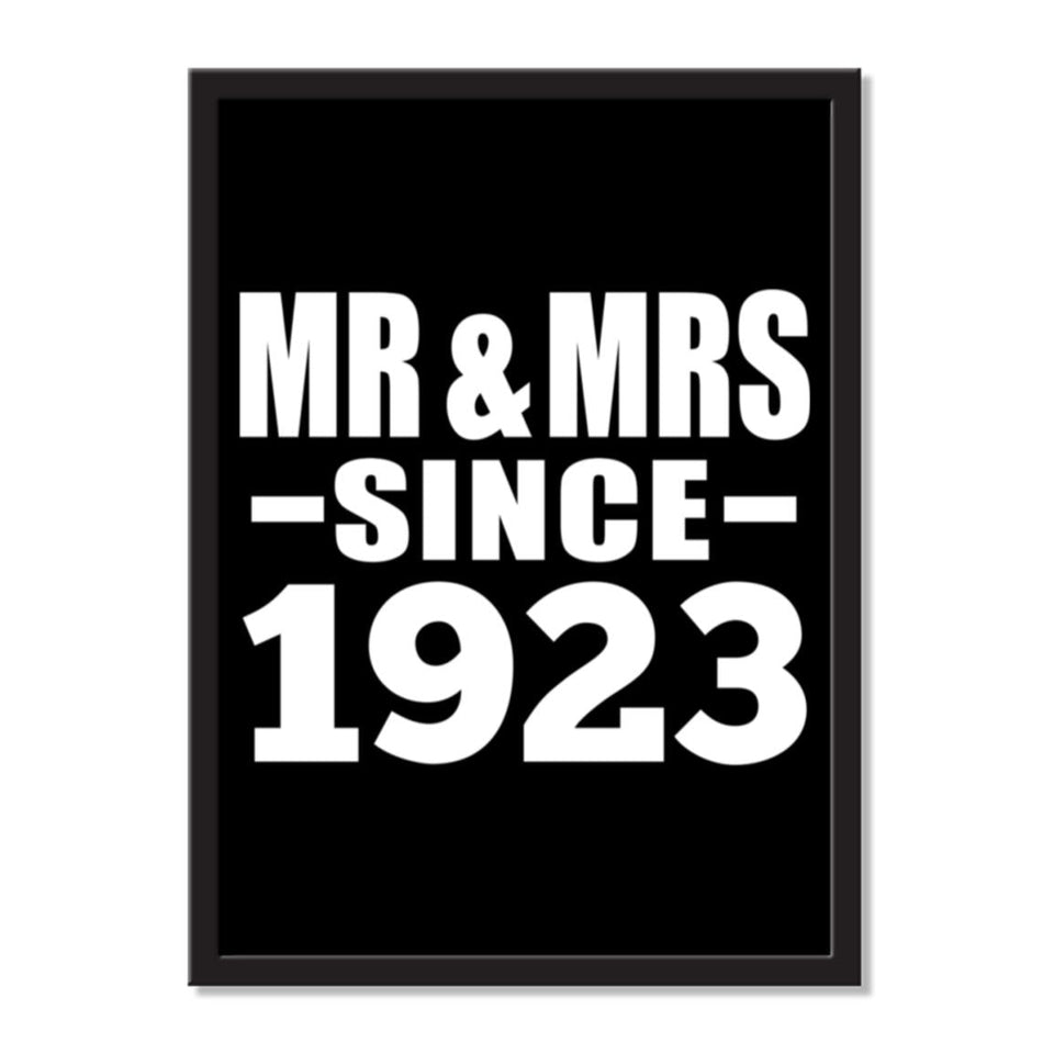Mr & Mrs Since 1923 - Portrait Frame Photo Tile