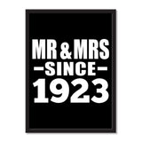 Mr & Mrs Since 1923 - Portrait Frame Photo Tile