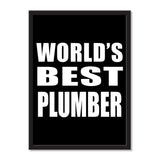 World's Best Plumber - Portrait Frame Photo Tile