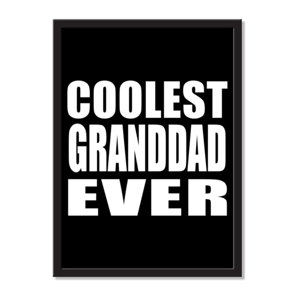 Coolest Granddad Ever - Portrait Frame Photo Tile