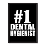 Number One #1 Dental Hygienist - Portrait Frame Photo Tile