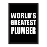 World's Greatest Plumber - Portrait Frame Photo Tile