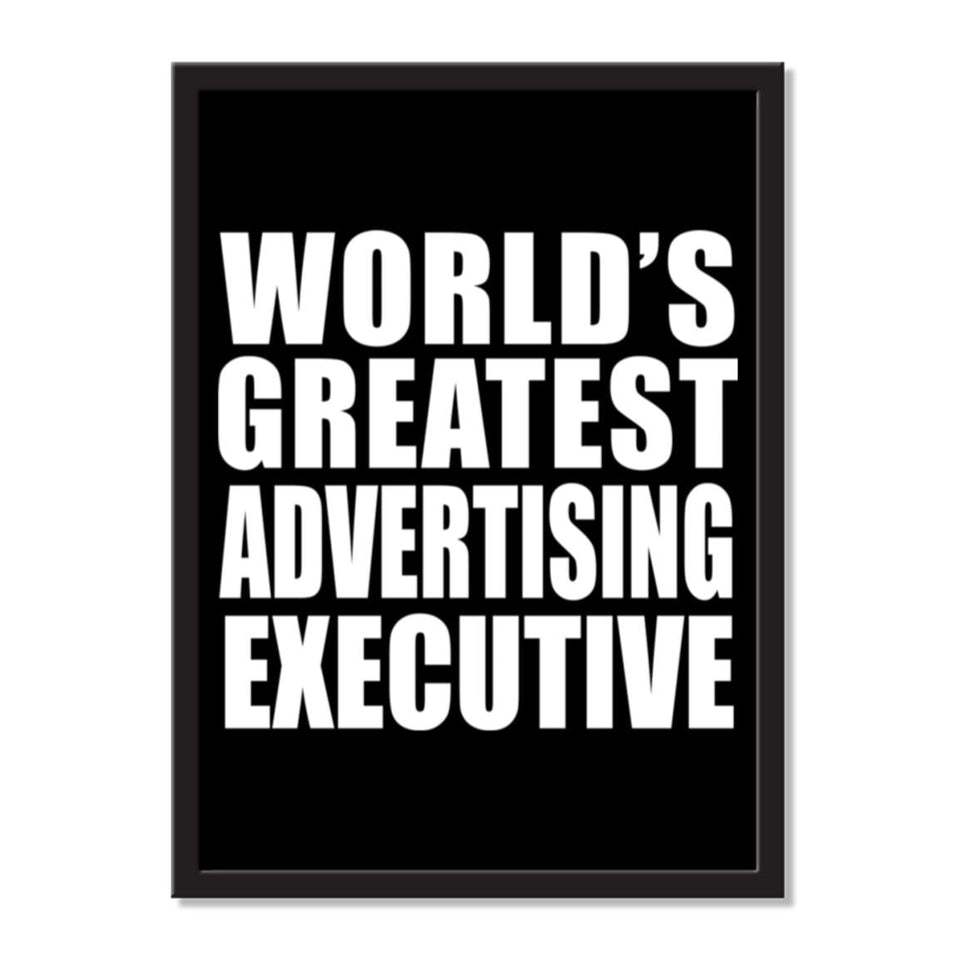 World's Greatest Advertising Executive - Portrait Frame Photo Tile