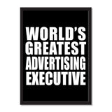 World's Greatest Advertising Executive - Portrait Frame Photo Tile