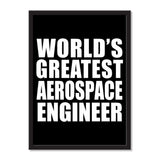 World's Greatest Aerospace Engineer - Portrait Frame Photo Tile