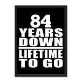 84 Years Down Lifetime To Go - Portrait Frame Photo Tile