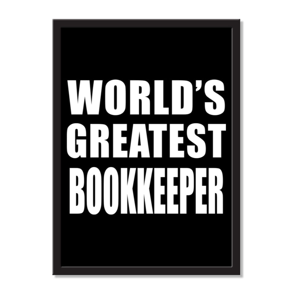World's Greatest Bookkeeper - Portrait Frame Photo Tile