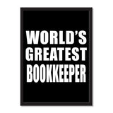 World's Greatest Bookkeeper - Portrait Frame Photo Tile