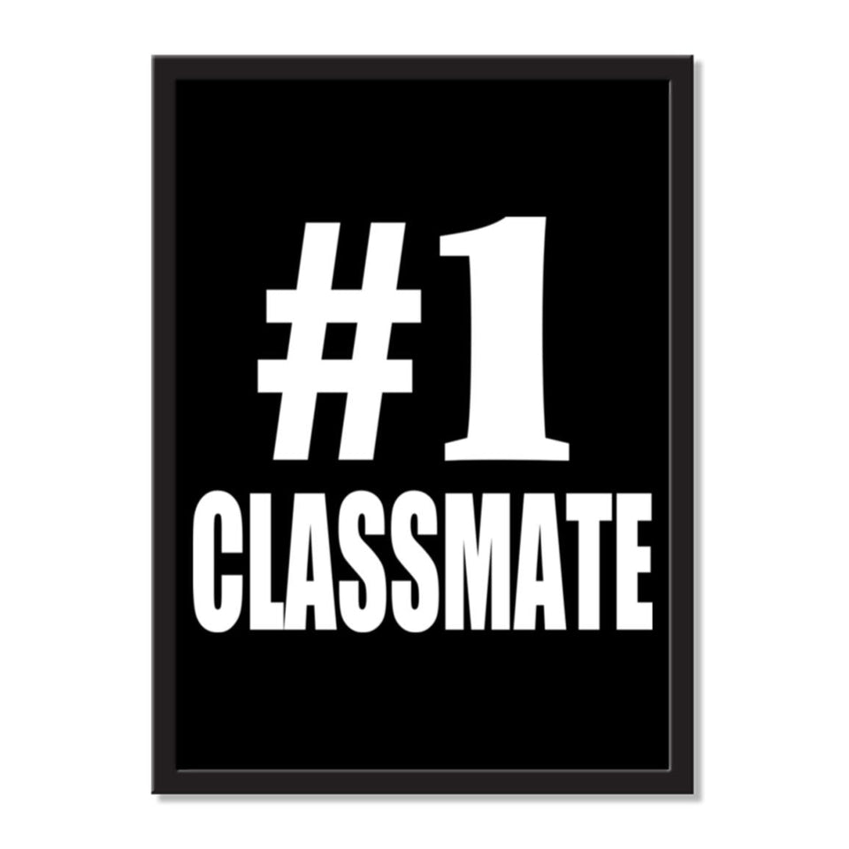 Number One #1 Classmate - Portrait Frame Photo Tile