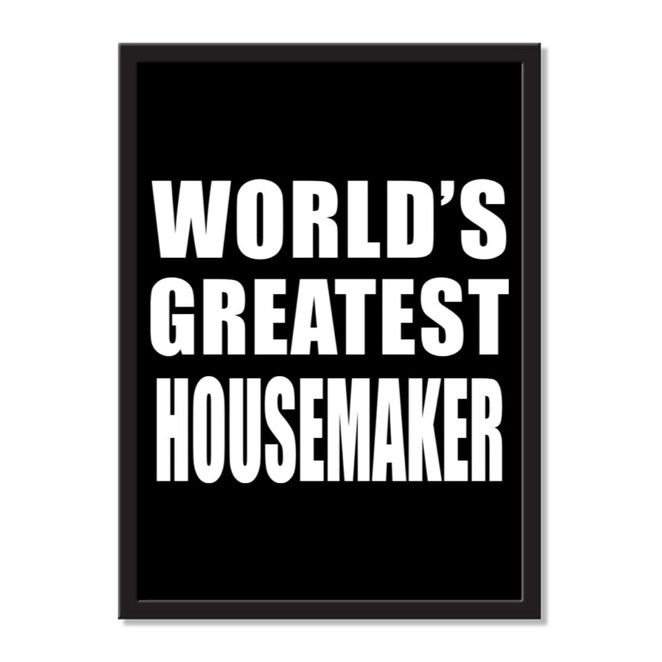 World's Greatest Housemaker - Portrait Frame Photo Tile