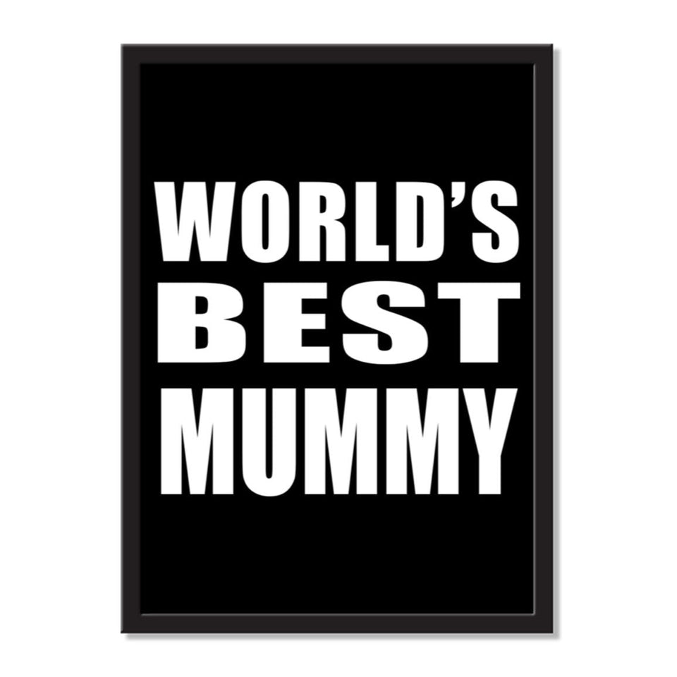 World's Best Mummy - Portrait Frame Photo Tile