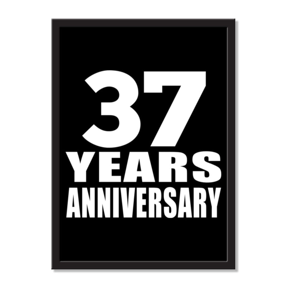 37 Years Anniversary - Portrait Frame Photo Tile
