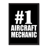 Number One #1 Aircraft Mechanic - Portrait Frame Photo Tile