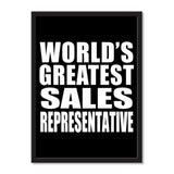 World's Greatest Sales Representative - Portrait Frame Photo Tile