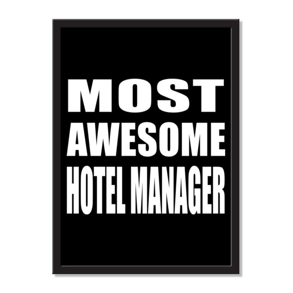 Most Awesome Hotel Manager - Portrait Frame Photo Tile