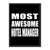 Most Awesome Hotel Manager - Portrait Frame Photo Tile