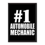 Number One #1 Automobile Mechanic - Portrait Frame Photo Tile