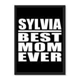Sylvia Best Mom Ever - Portrait Frame Photo Tile