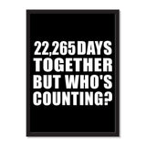 61st Anniversary 22,265 Days Together But Who's Counting - Portrait Frame Photo Tile