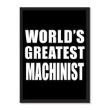 World's Greatest Machinist - Portrait Frame Photo Tile