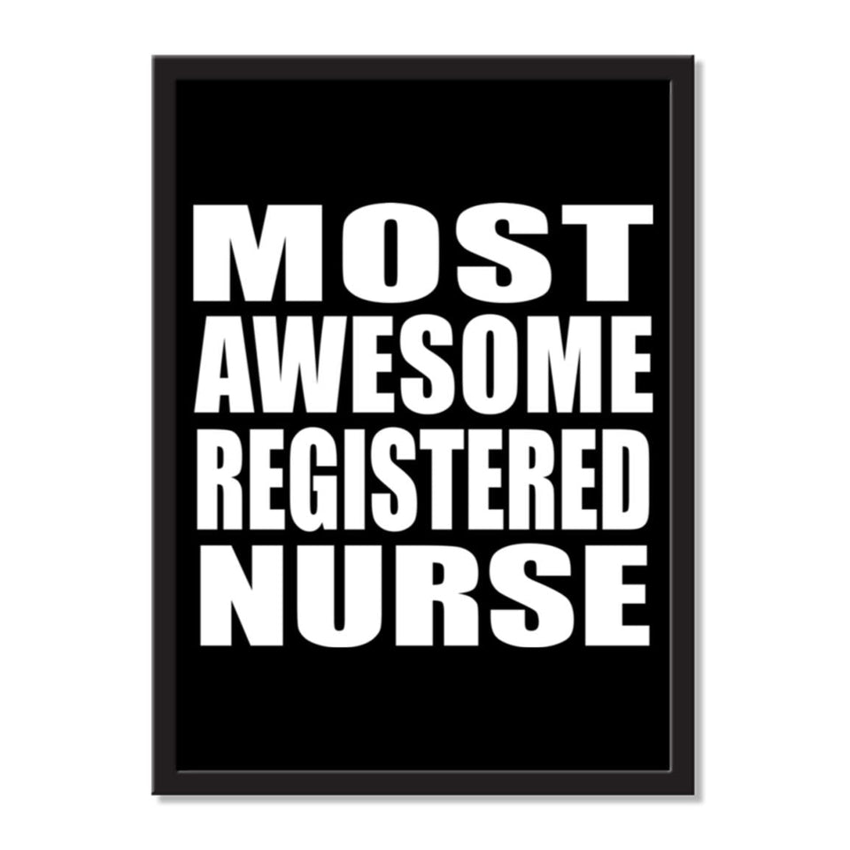 Most Awesome Registered Nurse - Portrait Frame Photo Tile