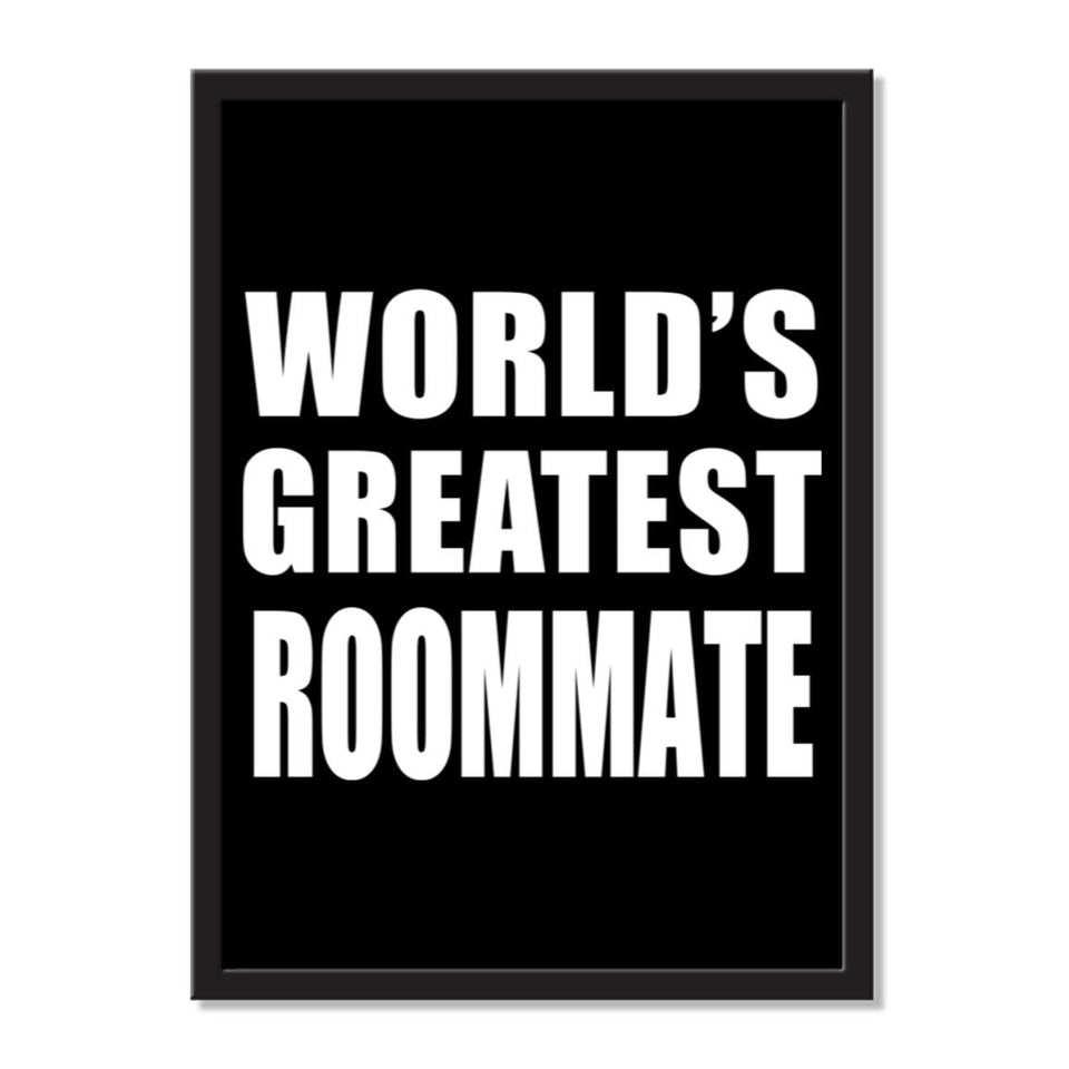 World's Greatest Roommate - Portrait Frame Photo Tile