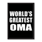World's Greatest Oma - Portrait Frame Photo Tile