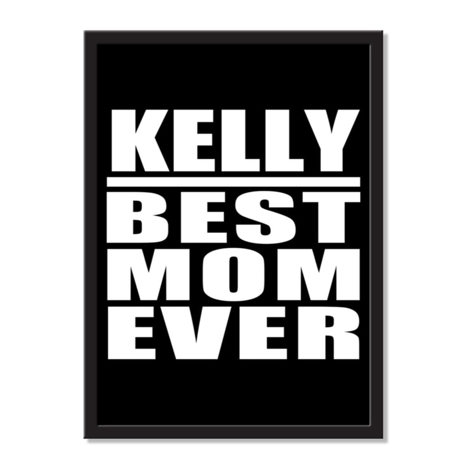 Kelly Best Mom Ever - Portrait Frame Photo Tile