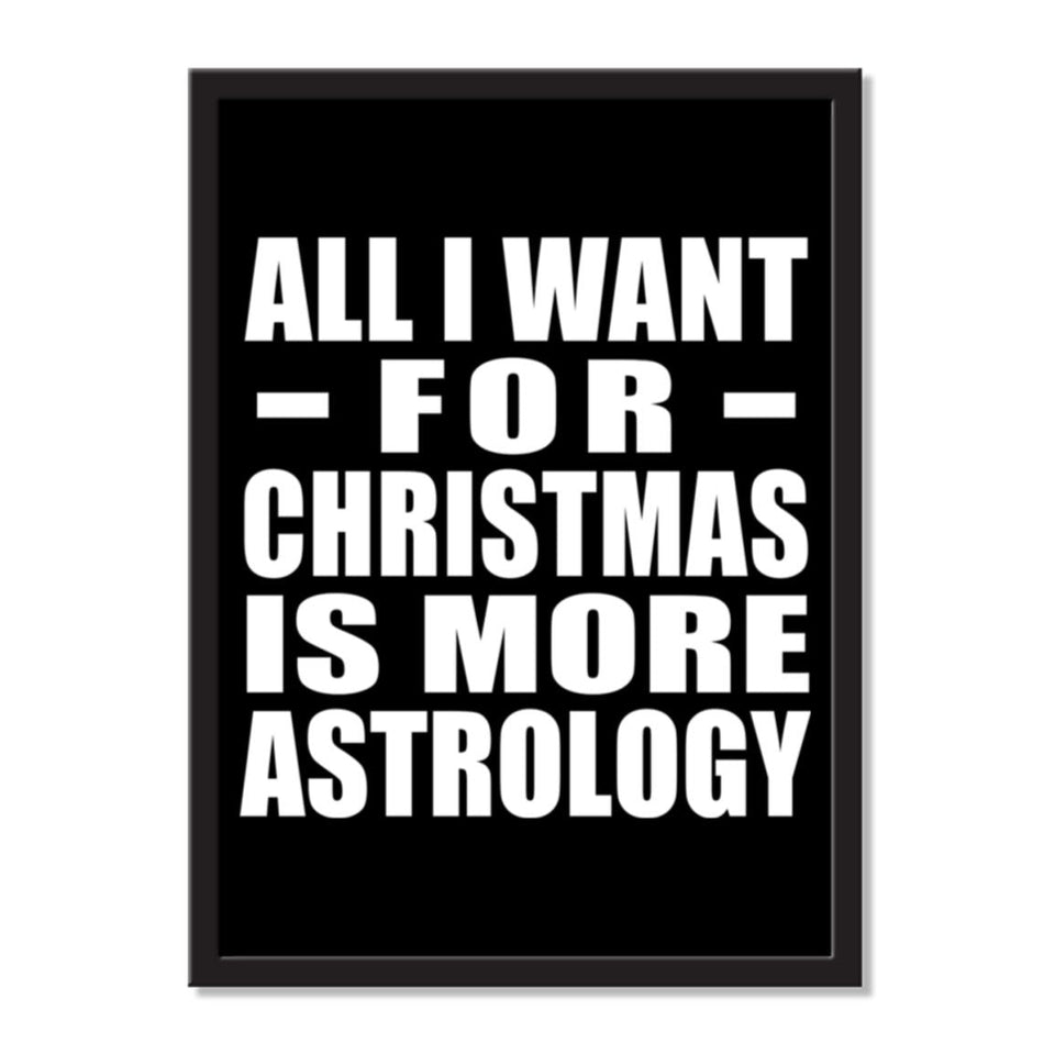 All I Want For Christmas Is More Astrology - Portrait Frame Photo Tile