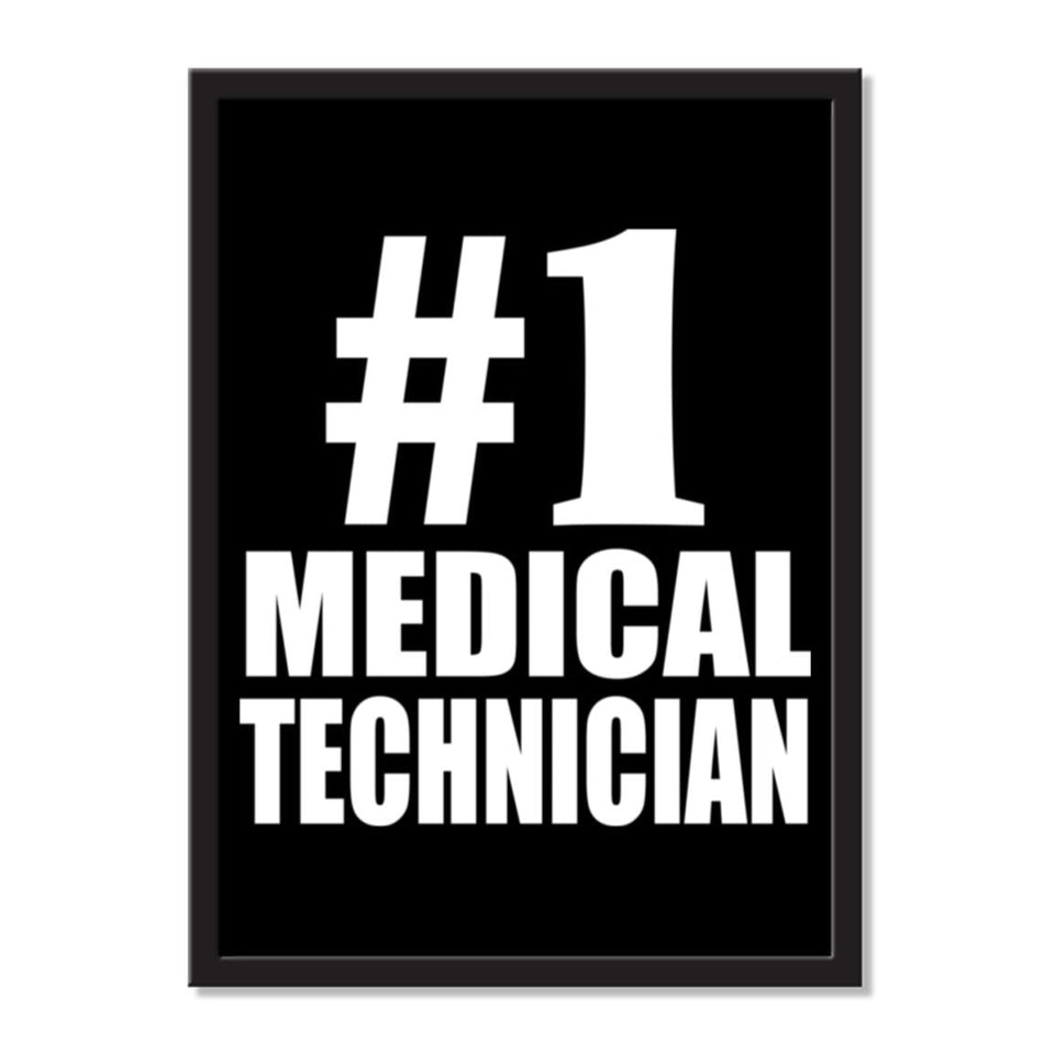 Number One #1 Medical Technician - Portrait Frame Photo Tile
