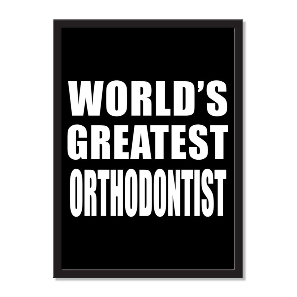 World's Greatest Orthodontist - Portrait Frame Photo Tile