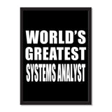 World's Greatest Systems Analyst - Portrait Frame Photo Tile
