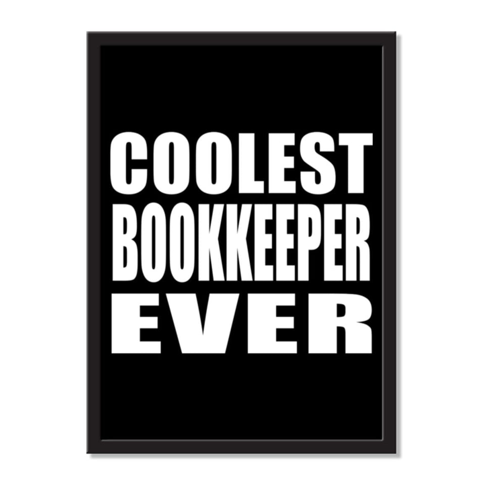 Coolest Bookkeeper Ever - Portrait Frame Photo Tile