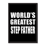 World's Greatest Step Father - Portrait Frame Photo Tile