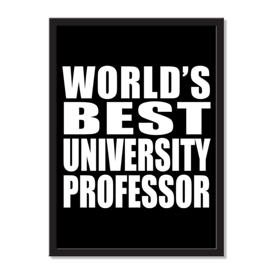World's Best University Professor - Portrait Frame Photo Tile
